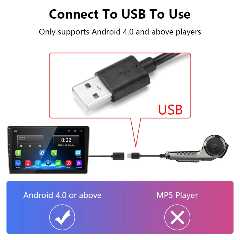 JMCQ  ķ ADAS ڵ DVR  HD 720P, 1080P, 1440P, USB TF ī, ȵ̵ Ƽ̵ ÷̾ DVD ڵ ڴ, 32G, 64G, 128G