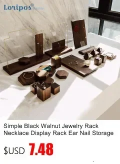 

Jewelry For Orgnizer Earrings Hanger Holder Hanging Wood Earring Necklace Display Stand Rack Hook