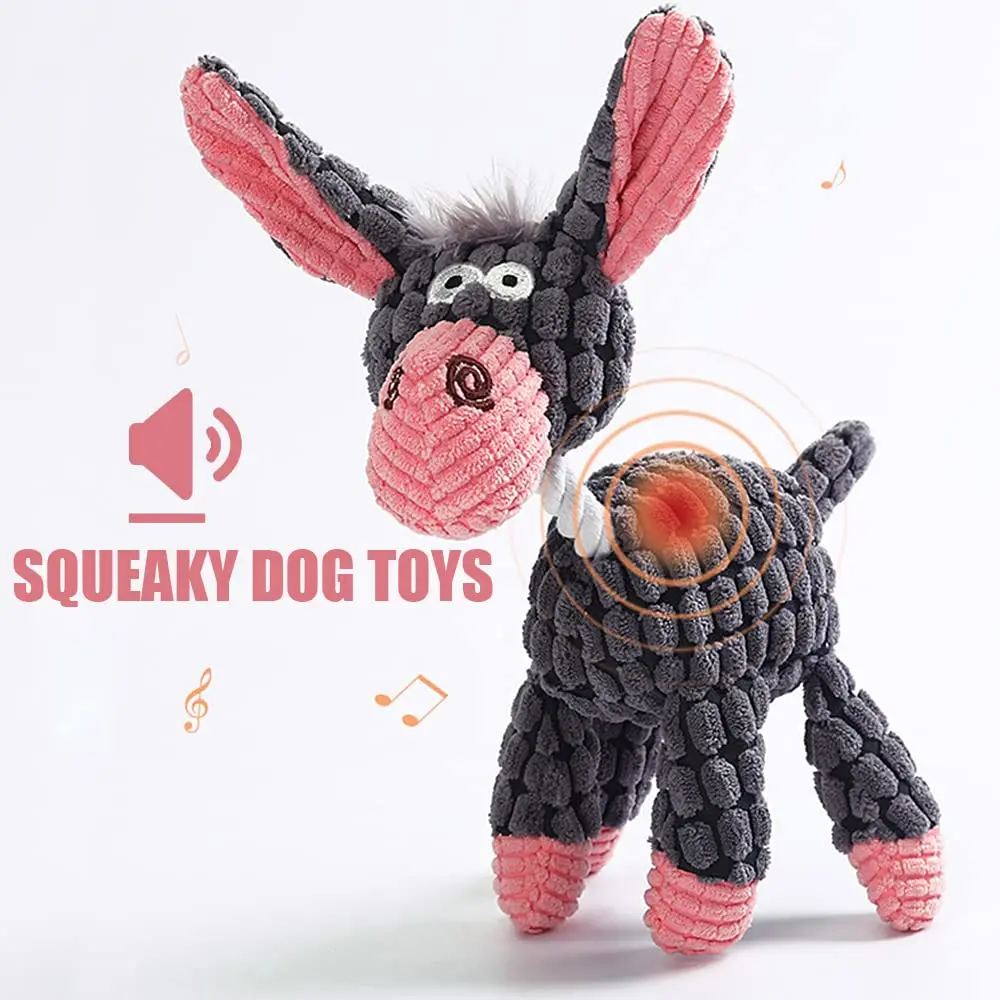 Durable Squeaky Plush Dog Toy 4