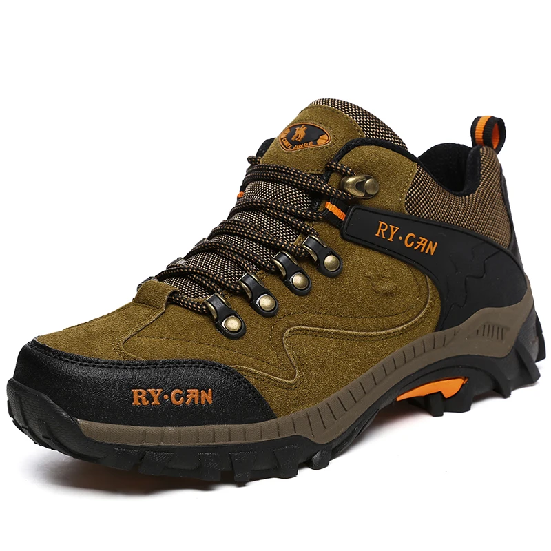 

New Outdoor Mountaineering Men's Sports Shoes Lace up Anti slip Durable Sole Autumn Winter Hiking Tourism Shoes For Man