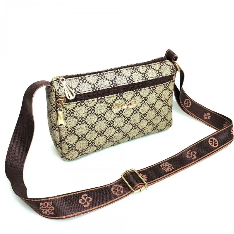 New Fashion Women's Crossbody Shoulder Bag Small Square Bag Middle Aged Mom Leisure Outdoor Versatile High Capacity Shoulder Bag