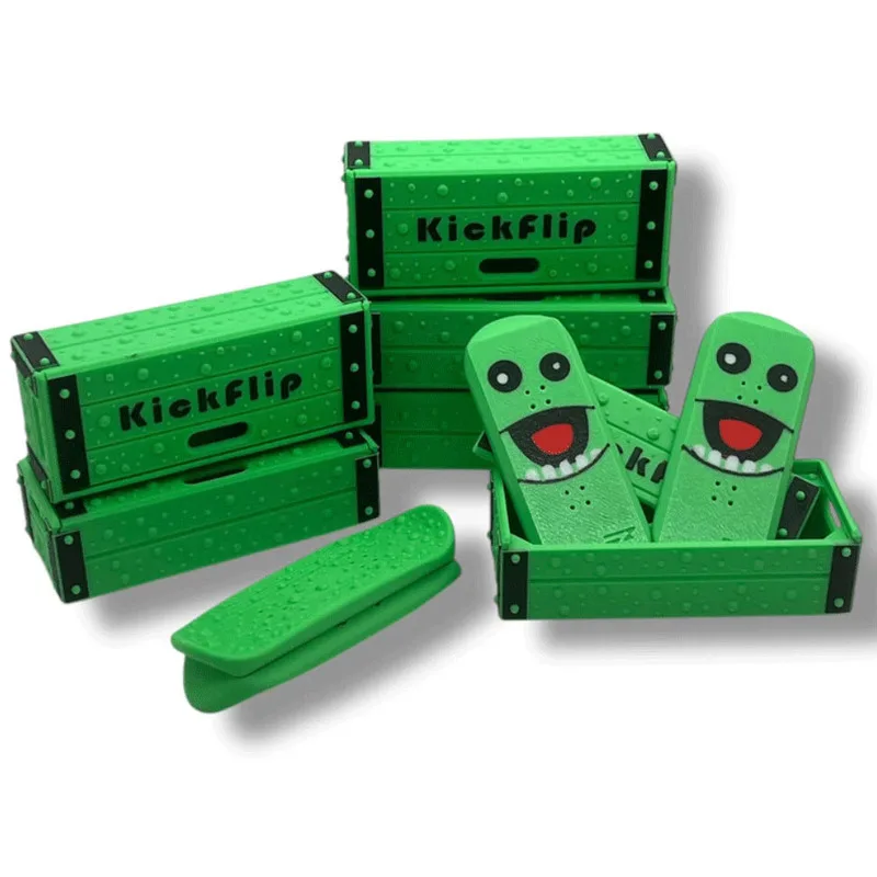 Kickflip Magnetic Skateboard Mini Finger Skateboard 3d Printed Toy Leisure Stress Relieving Magnet Puzzle Gift for Friend