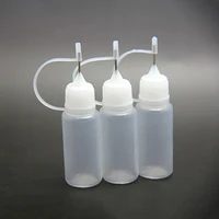 10ml Plastic Squeezable Tip Applicator Bottle Refillable Dropper Bottles With Needle Tip Caps Sub-bottling For Glue Tools 2