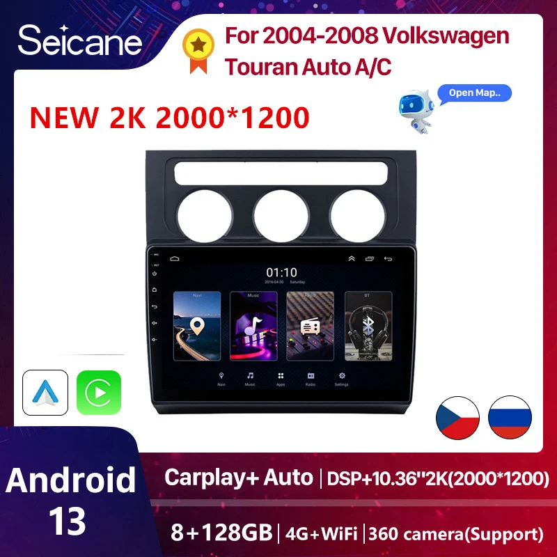 Android Radio for 2004-2008 VW Volkswagen Touran Auto A/C