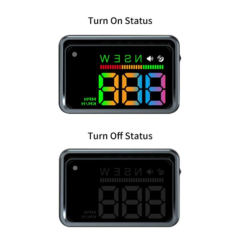 자동차용 KWHUD 헤드업 디스플레이 HUD GPS 디지털 속도계 MPH KM/H 전면 유리 프로젝터 과속 경보 자동 전자 장치