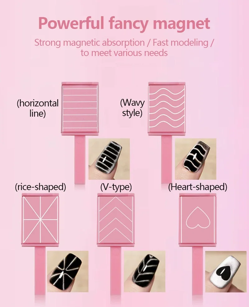 Magnet Stick Cat Eye Nail Art Tool Set 3d Magnetic Nail Design_voghion.com