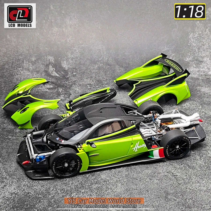 LCD Pagani Huayra R パガーニ ウアイラ R 1/18 LCD Models 1:18 - Pagani Huayra R- Black Carbon - Diecast