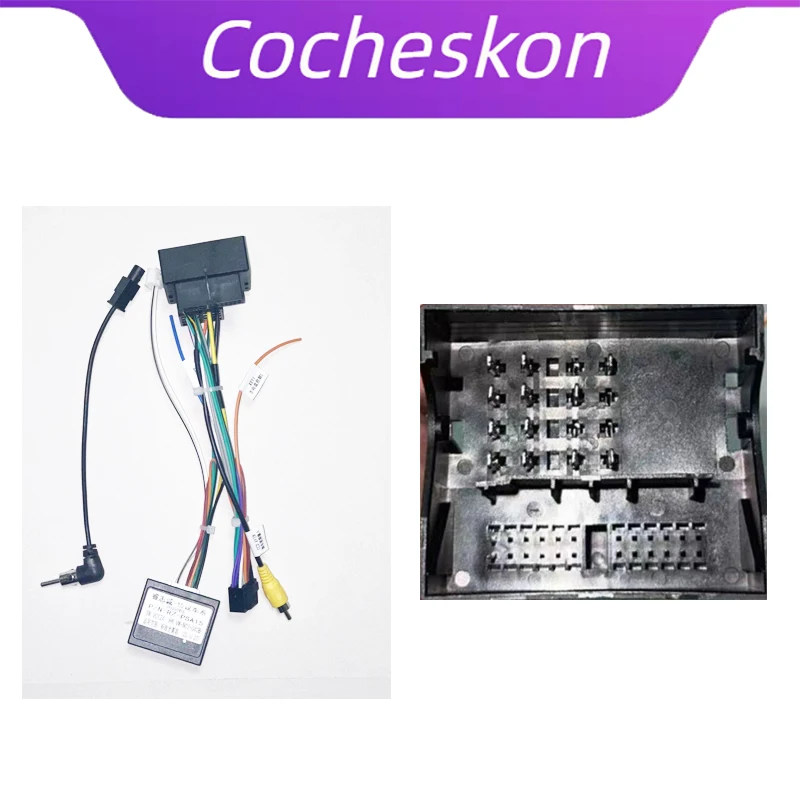 Canbus 박스 디코더 PSA-RZ-15, 푸조 C4 C5 301 307 2008 3008 DS 시트로엥 엘리시 16 핀 파워 하네스 와이어링 케이블, 자동차 라디오