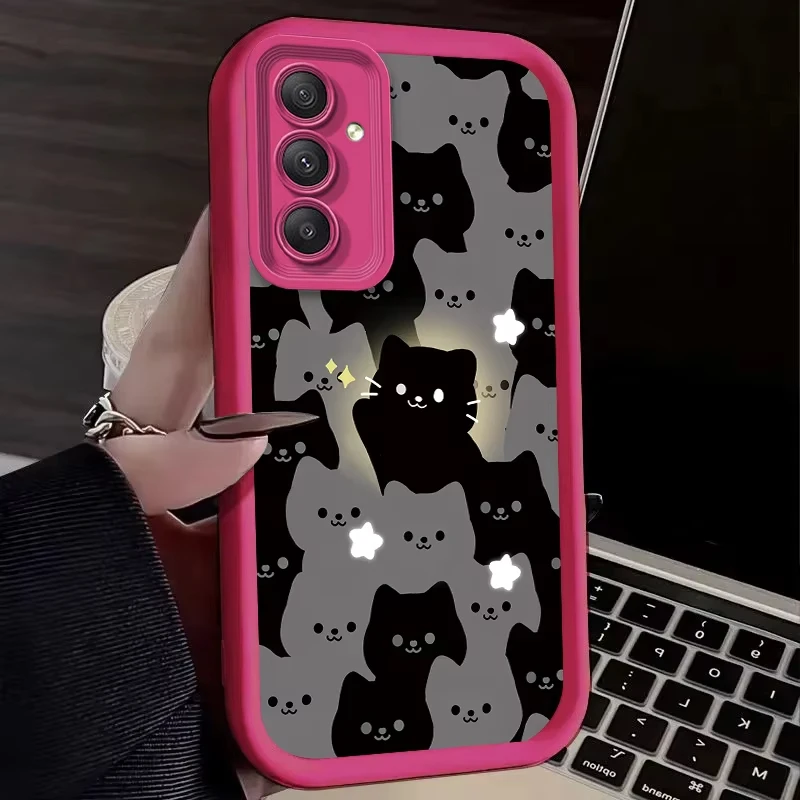 Lovely Glowing Cat Cartoon Phone Case