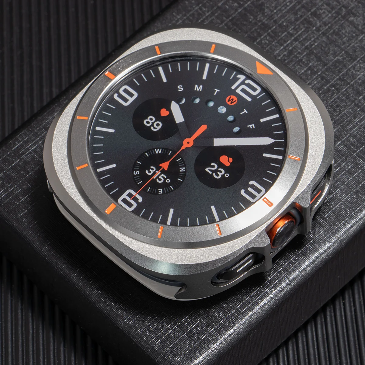 Premium Metal Protective Case | Durable Alloy Hard Cover for Smartwatch | 47mm Bumper Accessory