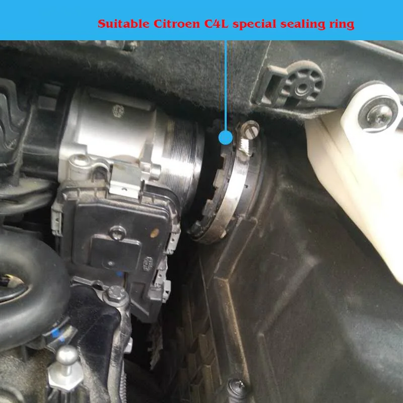 Throttle Sealing Ring Rubber Gasket for Citroen C4L 1.8 Displacement Air Filter Connecting