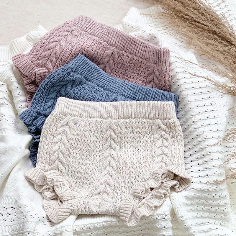 Kids Shorts Spring Autumn PP Knit Baby Boys Girls Casual