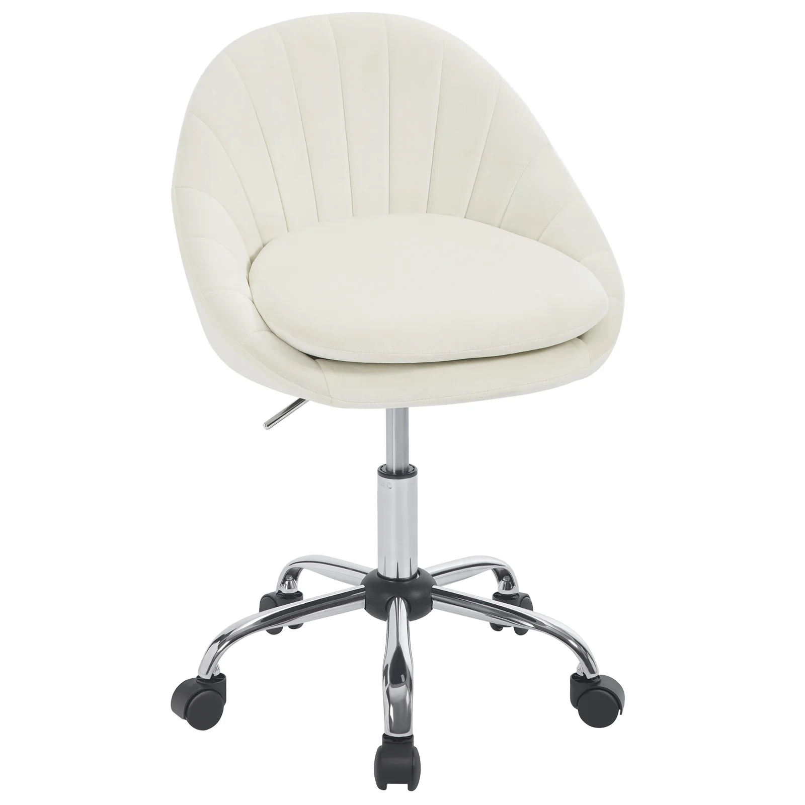WOLTU Drehbarer Bürostuhl mit Rollen, Schreibtischstuhl, ergonomischer Make-up- und Kosmetikstuhl für Zuhause, Schreiben, Lernen, Schlafzimmer – Detail 4