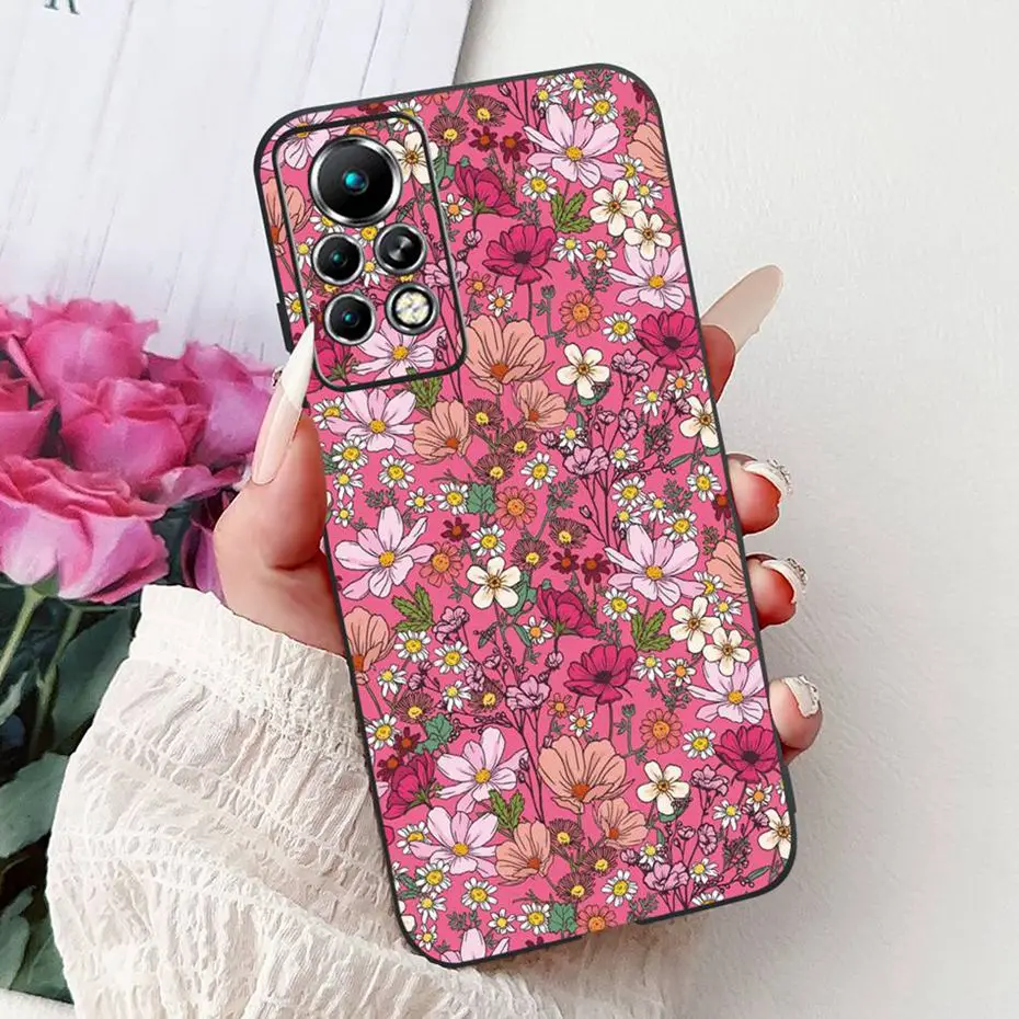 Sleek Black Silicone Soft Back Phone Case - New Design