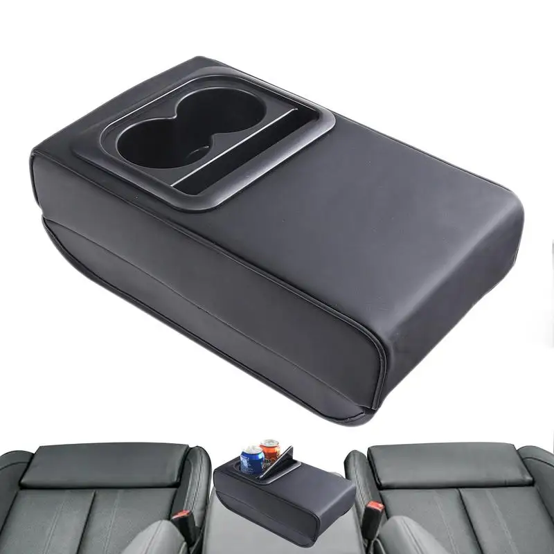 

Car Armrest Storage with Cup Holder Comfortable Auto Center Organizer Box Automobile Console Side Cushion Container for Suv