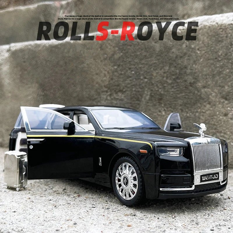 

Large Size 1:18 Rolls-Royce Phantom Alloy Car Model Diecasts & Toy Vehicles Metal Toy Car Model Simulation Sound Light Kids Gift