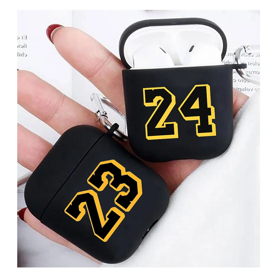 

Basketball Superstar 8 24 Protective Earphone Cover Case for Apple Airpods Case 1&2 Shockproof Charging Box Bags