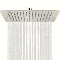 Bourdillat 16 inch / 20 inch Black / Mirror Shower Head Thickened Stainless Steel Large Rain Shower head top 1