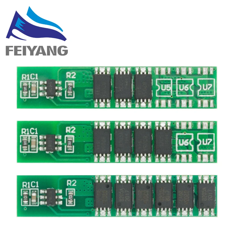 SAMIROB 1S 7,5A 10A 15A 3,7V Li-Ion 3 4 6MOS BMS PCM Batterieschutzplatine PCM für 18650 Lithium Lion Batterie