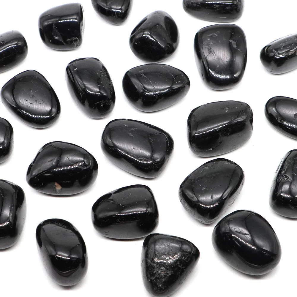 Natural Black Tourmaline Tumbled Stones for Healing