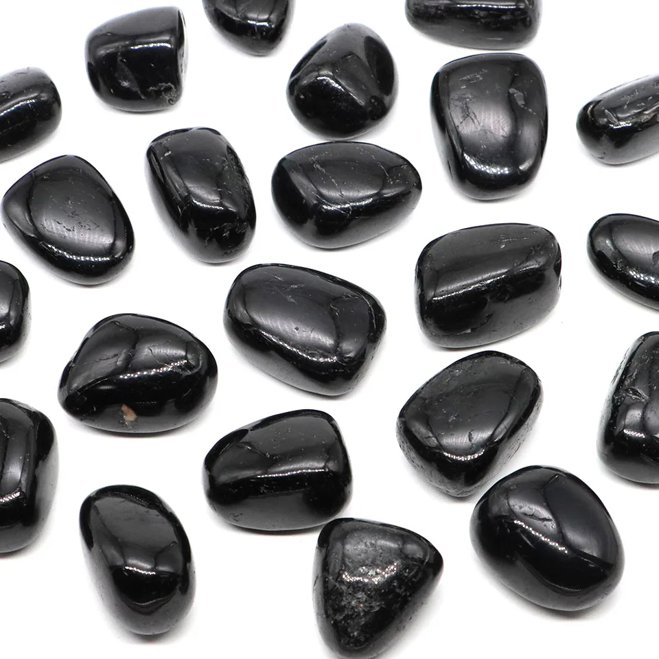 Natural Black Tourmaline Tumbled Stones for Healing