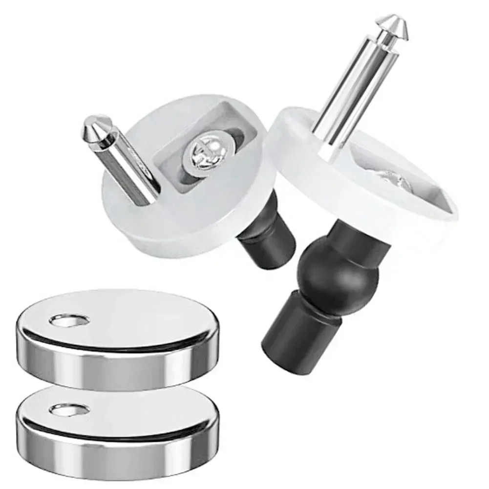 2Pcs Quick Release Toilet Seat Fixings Universal Toilet Seat Hinges Top Fittings For WC Blind Holes Bathroom Accessories toilet seat accessories toilet hinge replacement