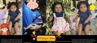 20Inch African American Doll Raven Dark Skin Reborn Baby Finished Newborn With Rooted Hair Handmade Toy Gift For Girls 2