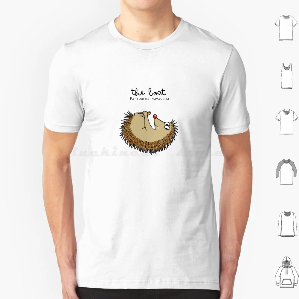 Yoga Hedgehog T Shirt Big Size 100% Cotone Riccio Yoga Asana Yoga Pose Animal Yoga Animal Animal Yoga Pose Yogi Namaste Fun Kids