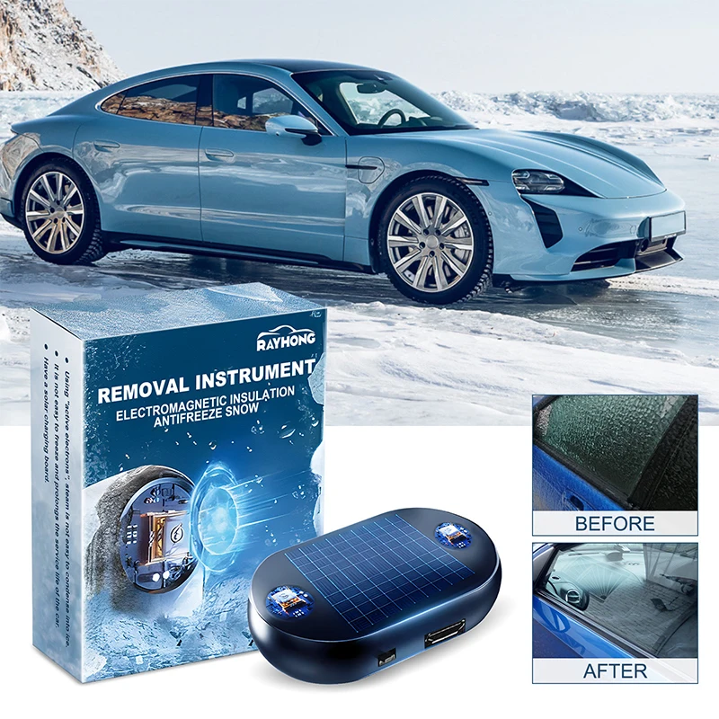 Snow Removal Equipment Anti-freeze Electromagnetic Device Car Potable Antifreeze Ice Scraper Winter Accessories Defroster
