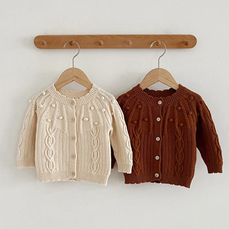 Autumn Baby Sweaters Boy Girl Clothes Knit Top Cardigan Long Sleeve Knitted Sweater Infant Coat Newborn Clothing Knitwear