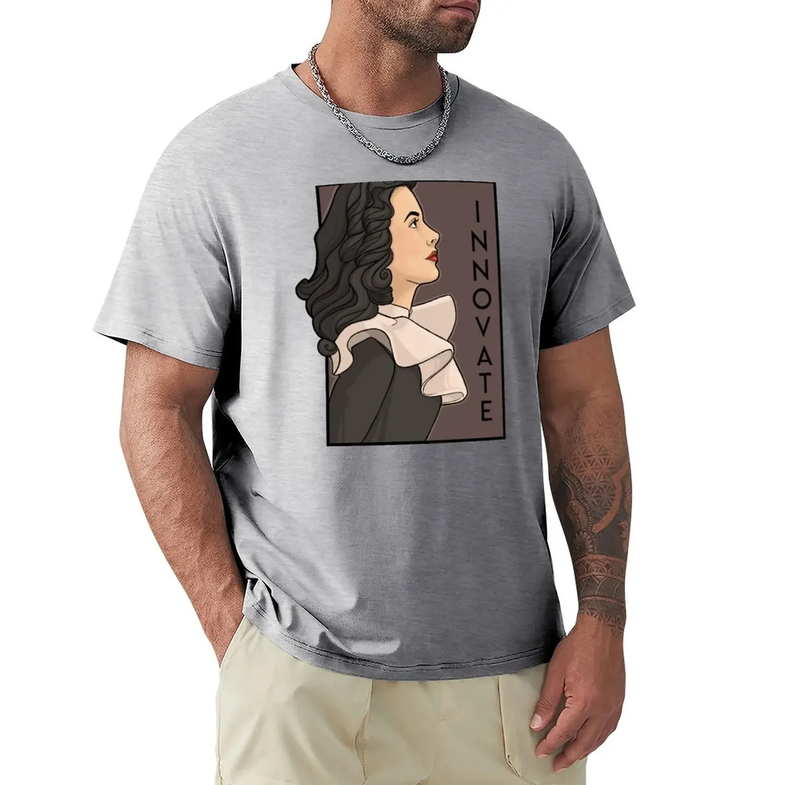 

Innovate T-Shirt tees plus sizes Aesthetic clothing Men's cotton t-shirt