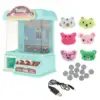 Rechargeable Mini Arcade Machine Manual Claw Machine Toy for Birthday Gifts DIY Electric Claw Machine Grab Doll Clip 1