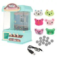 Rechargeable Mini Arcade Machine Manual Claw Machine Toy for Birthday Gifts DIY Electric Claw Machine Grab Doll Clip 1