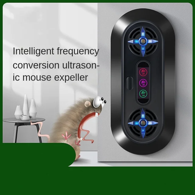 Intelligens Ultrahangos Egerek Visszataszító Kontroll Anti -Rágcsáló Szúnyogok Csótányok Pókok Bolha Legyek Patkány Gyilkos Rágcsáló Denevérek - Image 5