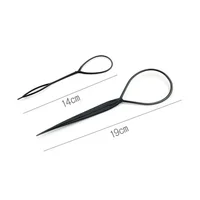 Populaire 1 ensemble queue de cheval créateur boucle en plastique outils de coiffure poney Topsy queue pince cheveux tresse fabricant outil de coiffure pour femmes fille 6