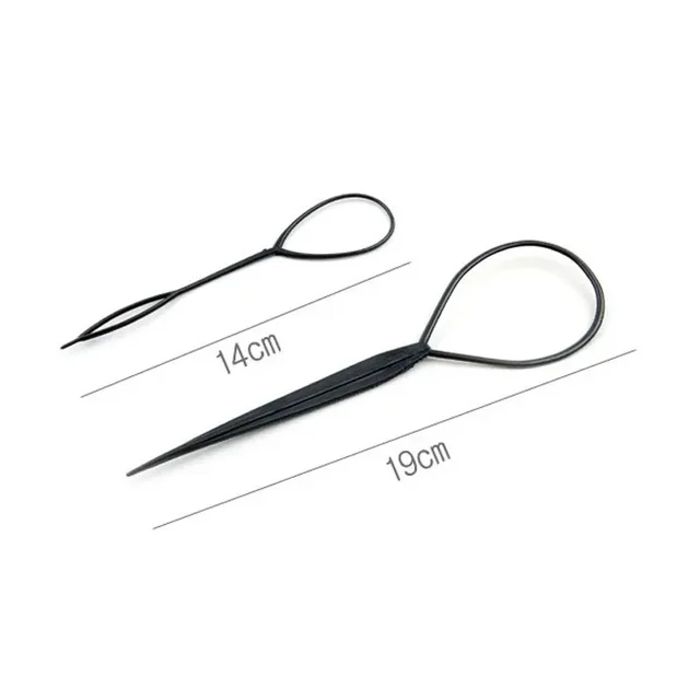 Popular 1SET Ponytail Creator Plastic Loop Styling Tools Pony Topsy Tail Clip Hair Braid Maker Styling Tool For Women Girl 6