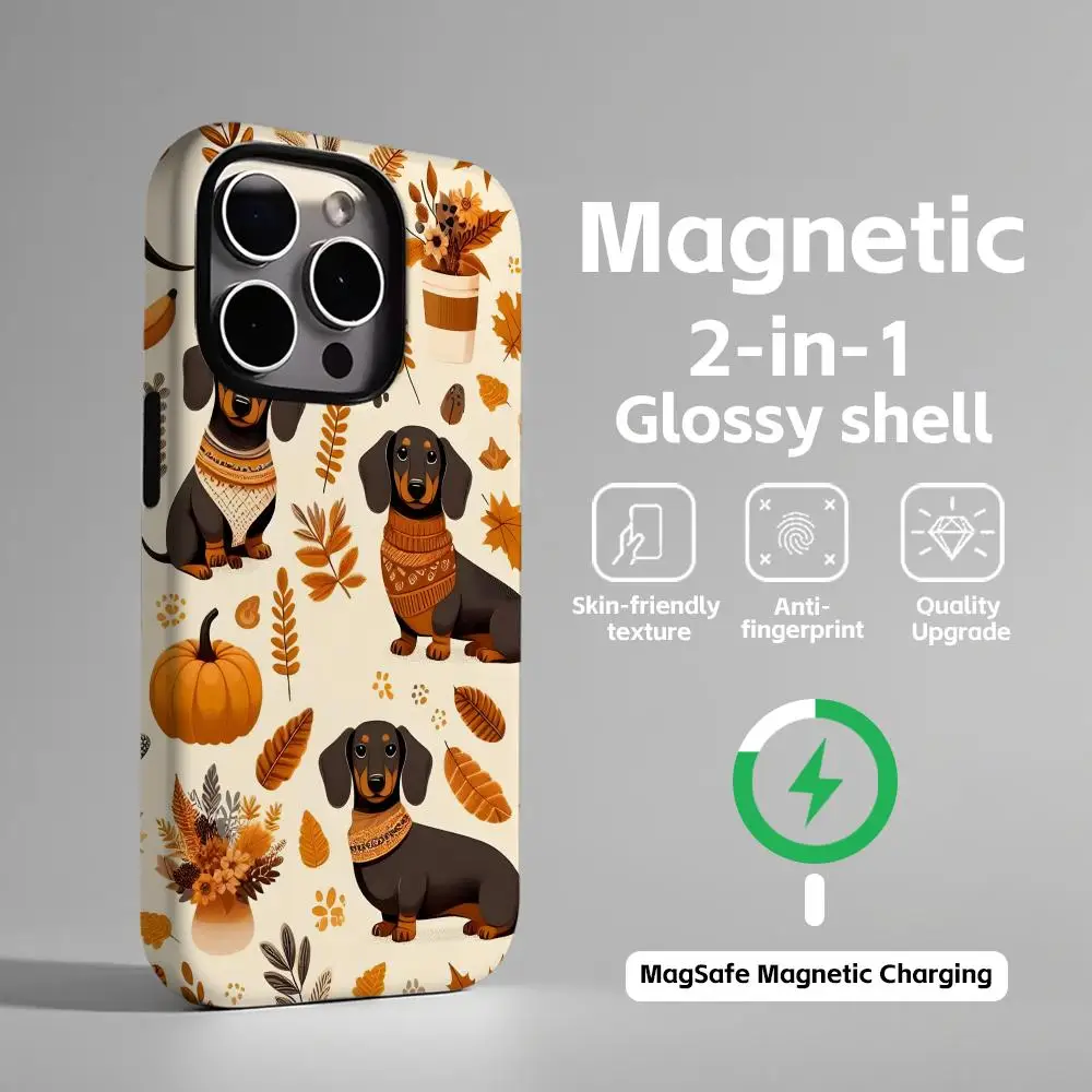 Autumn Harvest Magnetic Glossy Phone Case 2-in-1 Design