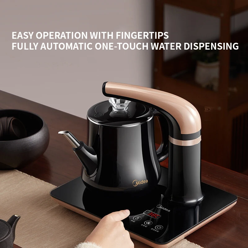 Electric kettle intelligent automatic water filling tea tray electric tea pot electric tea stove kettle tea set 4