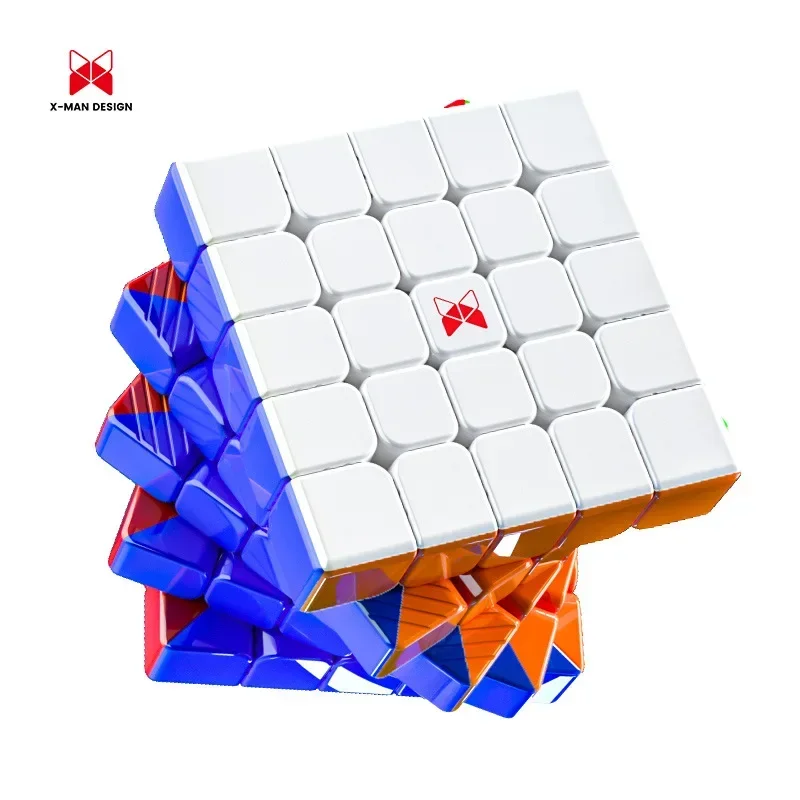 Qiyi XMD Hong 5×5 UV 마그네틱 매직 스피드 큐브, 스티커리스 전문 피젯 장난감, XMD 5X5 Cubo Magico 퍼즐 Cubo Magico  Best5