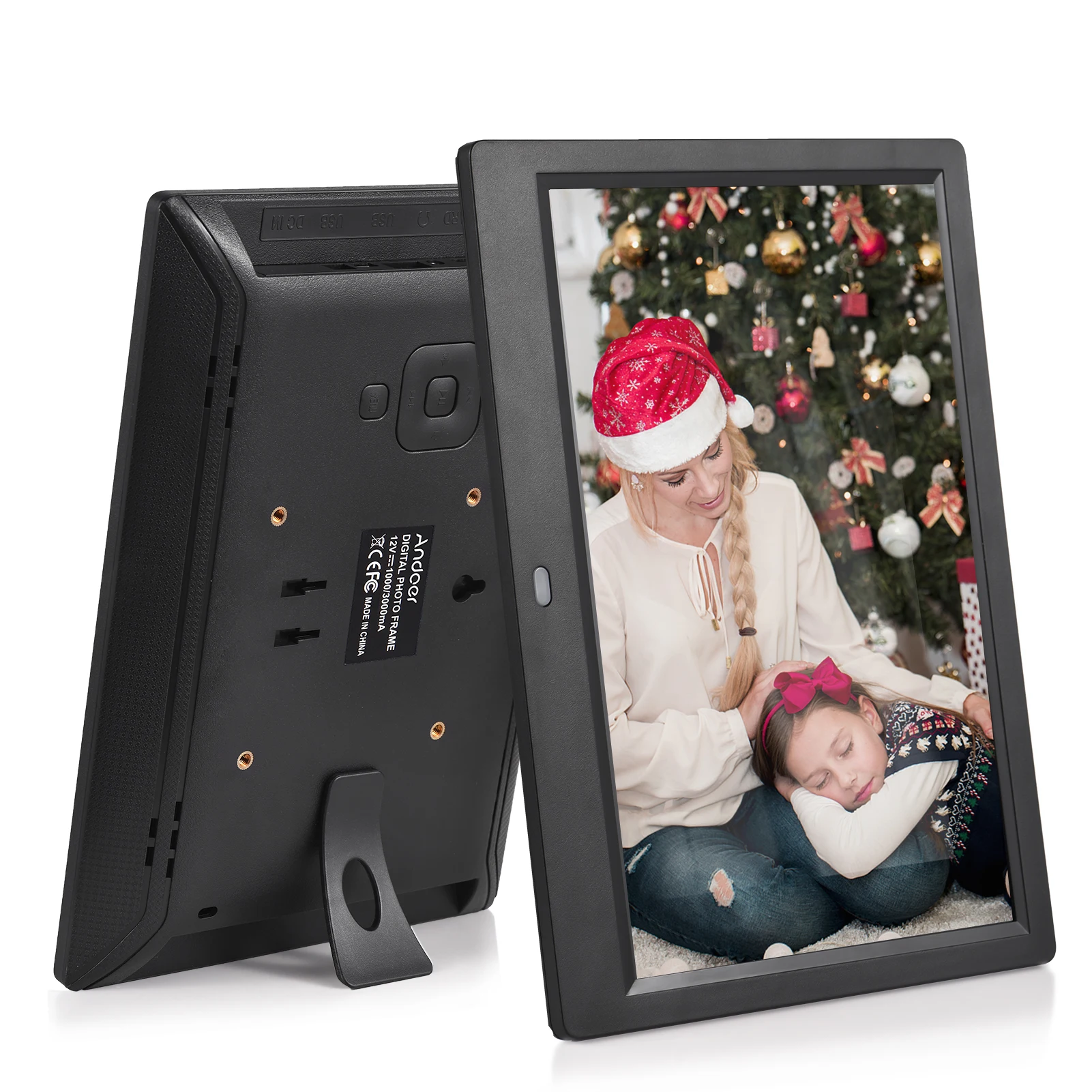 Andoer 10.1" Digital Photo Frame Desktop Electronic Album 1280*800 IPS Screen Support Photo/Video/Music/Clock/Calendar Function