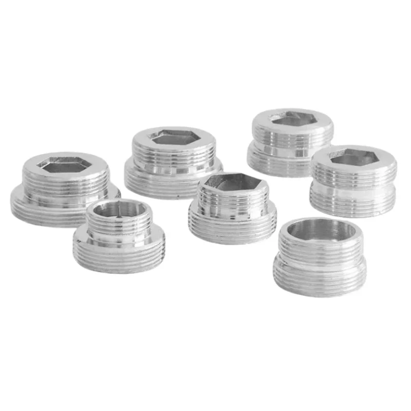 Faucet adapter 22 turn 16-32mm brass coupler sealing ring internal external fine tooth conversion thread