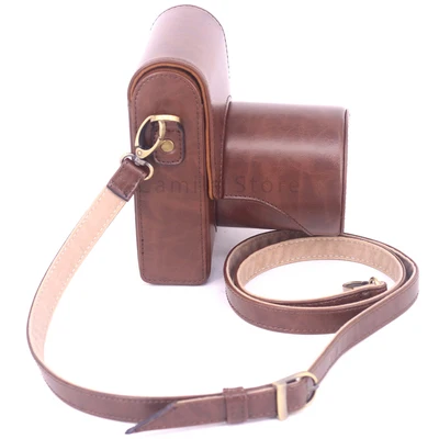 Nuovo Cuoio Dell'Unità Di Elaborazione Digital Camera Case Bag Box Cover Per Fujifilm Fuji Xe1 Xe2 Xe3 Xe4 X-E4 Lens Camera Bag Proteggere La Pelle Ac