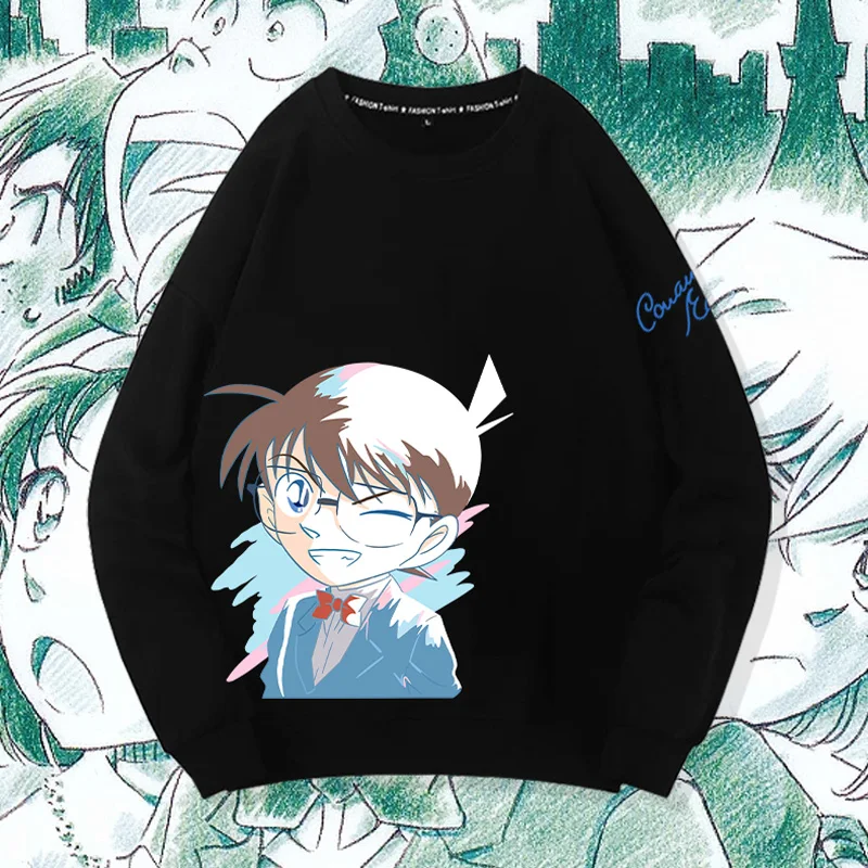 

FAMOUS DETECTIVE CONAN CREWNECK HOODIE MALE TIDE INS TREND THIEF KIDDE KUDO NEW A GRAY HARA AI CLOTHES CHILDREN