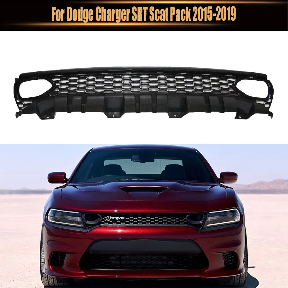 

For Dodge Charger SRT Scat Pack 2015-2019 Radiator Grills Car Accessory Front Bumper Grille Centre Panel Styling Upper Grill