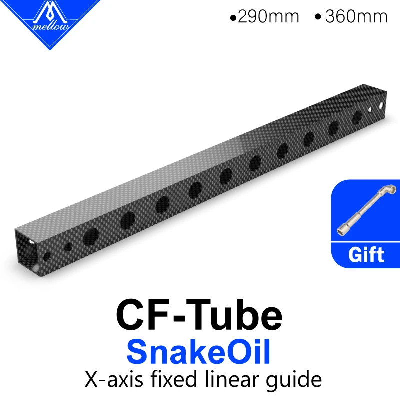 

Mellow SnakeOil XY CF-Tube Pre-Drilled Mounting Holes Carbon Fiber Tube for X-axis Lightweight Design