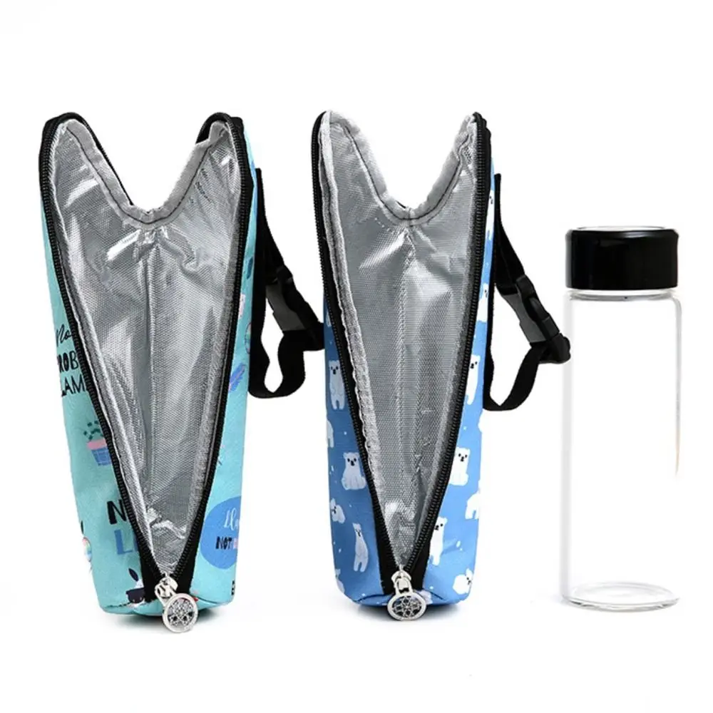 Milk Warmer Milk Insulation Bag Water Cup Pouch Polyester Detachable Water Bottle Sleeve Baby Bottle Case Outdoors images - 6
