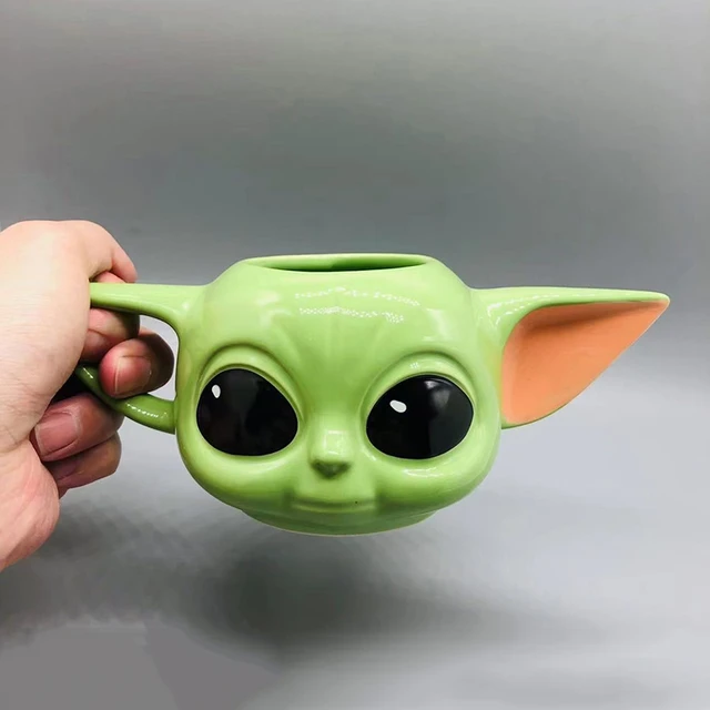 Disney Kawaii Baby Yoda Grogu Cup Action Figure Toys StarWars