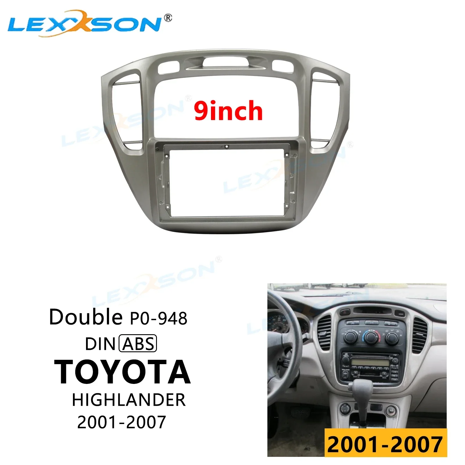 

Автомобильная панель для TOYOTA HIGHLANDER 2001-2007, 9 дюймов