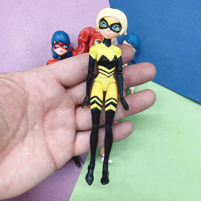 [Defect] 13cm Height Ladybug Doll Toy Multi-joint Movable Children Play House Dress Up Toys 6