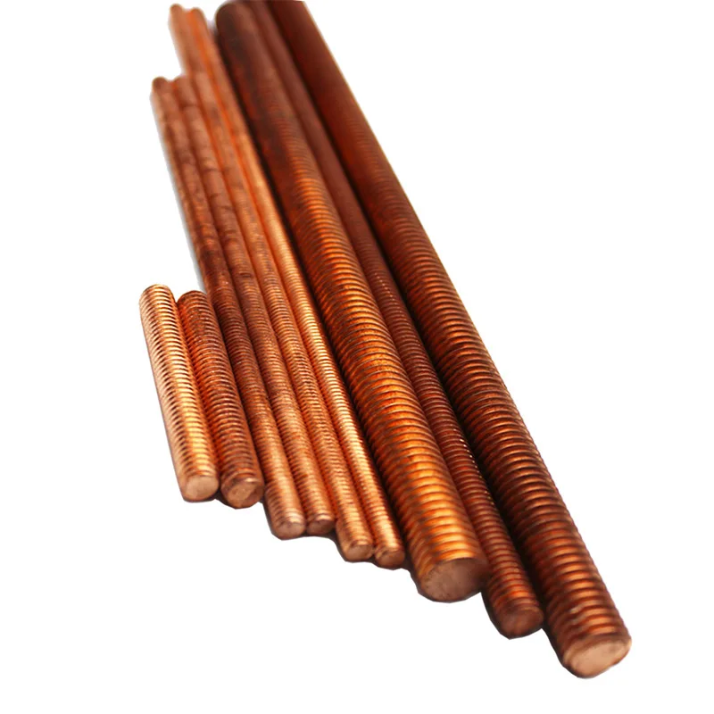 

M4 M5 M6 M8 M10 M12 M16 M18 M20 Copper Fully All Threaded Rod Bar Studding Stud Studs Metric